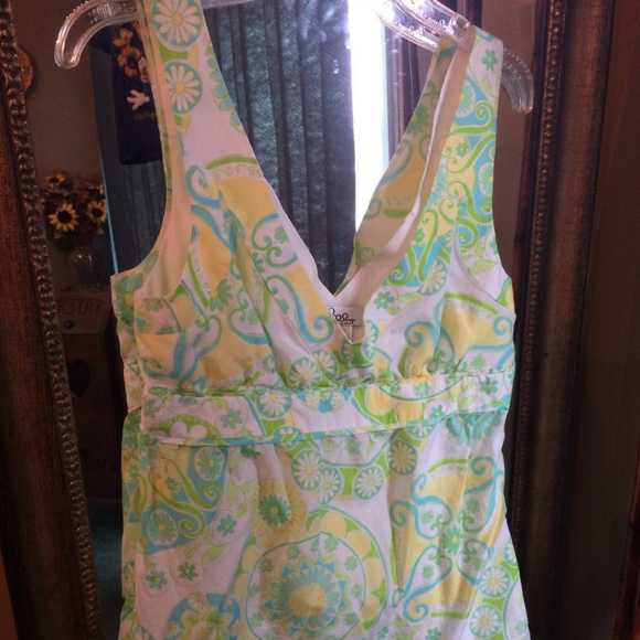 Lilly Pulitzer Tops - Lilly Pulitzer Silk Blend Floral Tank Size 10